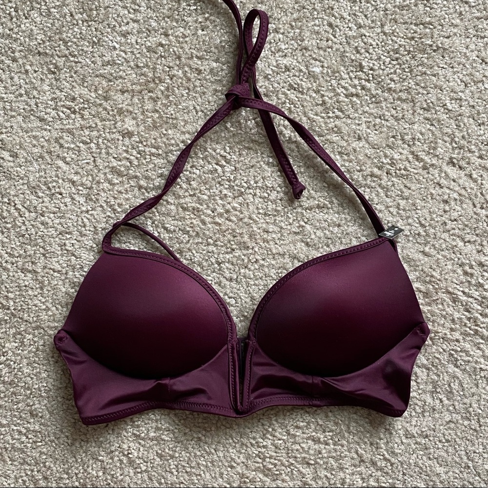 VS PINK plunging neckline bikini top